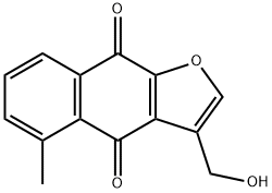 3-(Hydroxymethyl)-5-methylnaphtho[2,3-b]furan-4,9-dione 结构式