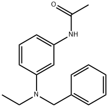 N-[3-[乙基(苯甲基)氨基]苯基]乙酰胺 结构式