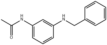 N-(3-(苄基氨基)苯基)乙酰胺 结构式