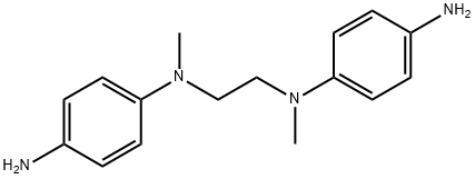 N,N'-双(4-氨基苯基)-N,N'-二甲基乙二胺 结构式