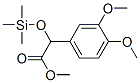 (3,4-Dimethoxyphenyl)(trimethylsilyloxy)acetic acid methyl ester 结构式