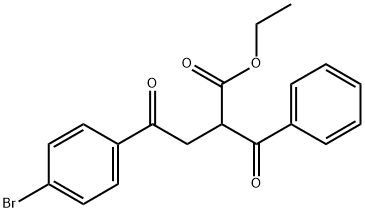 ethyl 2-benzoyl-4-(4-bromophenyl)-4-oxobutanoate 结构式