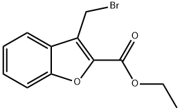 3-BROMOMETHYL-BENZOFURAN-2-CARBOXYLIC ACID ETHYL ESTER 结构式