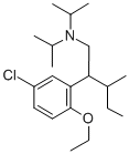 beta-sec-Butyl-5-chloro-2-ethoxy-N,N-diisopropylphenethylamine 结构式