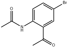 N-(2-乙酰基-4-溴苯基)乙酰胺 结构式
