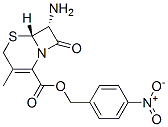 p-nitrobenzyl (6R-trans)-7-amino-3-methyl-8-oxo-5-thia-1-azabicyclo[4.2.0]oct-2-ene-2-carboxylate  结构式