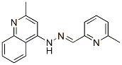 2-methyl-N-[(6-methylpyridin-2-yl)methylideneamino]quinolin-4-amine 结构式