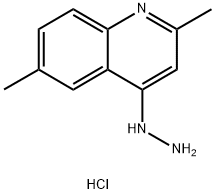 2,6-DIMETHYL-4-HYDRAZINOQUINOLINE HYDROCHLORIDE 结构式