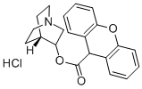 3-(9-Xanthenylcarboxy)quinuclidine hydrochloride 结构式