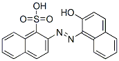 2-[(2-hydroxy-1-naphthyl)azo]naphthalenesulphonic acid 结构式