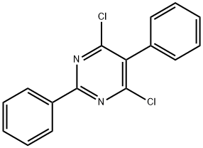 4,6-二氯-2,5-联苯嘧啶 结构式