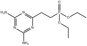 diethyl [2-(4,6-diamino-1,3,5-triazin-2-yl)ethyl]phosphonate 结构式