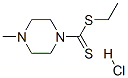 ethylsulfanyl-(4-methylpiperazin-1-yl)methanethione hydrochloride 结构式