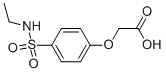 (4-ETHYLSULFAMOYL-PHENOXY)-ACETIC ACID 结构式