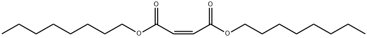 马来酸二辛酯 结构式