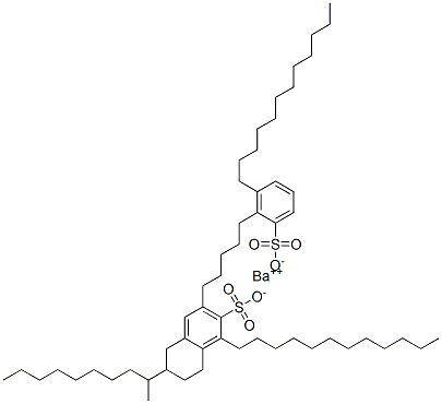 barium bis[didodecylbenzenesulphonate] 结构式