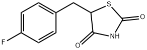 5-(4-氟苄基)-2,4-噻唑烷二酮 结构式
