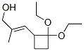 2-Propen-1-ol,3-(2,2-diethoxycyclobutyl)-2-methyl-,(2E)-(9CI) 结构式