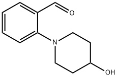 2-(4-Hydroxy-1-piperidinyl)benzaldehyde 结构式