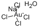 四氯金(III)酸钠 水合物 结构式