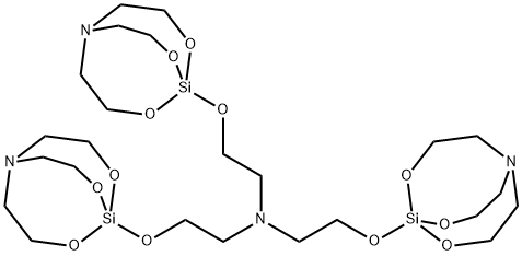 tris[2-(2,8,9-trioxa-5-aza-1-silabicyclo[3.3.3]undec-1-yloxy)ethyl]amine 结构式