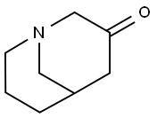 1-Azabicyclo[3.3.1]nonan-3-one 结构式
