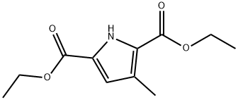 3-Methyl-1H-pyrrole-2,5-dicarboxylic acid diethyl ester 结构式