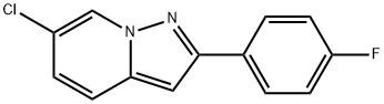 6-CHLORO-2-(4-FLUOROPHENYL)PYRAZOLO[1,5-A]PYRIDINE 结构式