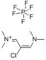 (2-氯-3-二甲氨基-亚-2-丙烯基)-二甲基-铵六氟磷酸盐 结构式