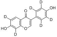 Daidzein-D6 结构式