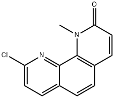 9-氯-1-甲基-1,10-邻二氮杂菲-2-酮 结构式