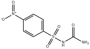 1-[(p-Nitrophenyl)sulfonyl]urea 结构式