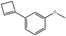 Benzene, 1-(1-cyclobuten-1-yl)-3-methoxy- (9CI) 结构式