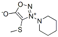 4-(Methylthio)-3-(1-piperidinyl)sydnone 结构式