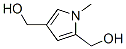 [4-(hydroxymethyl)-1-methyl-pyrrol-2-yl]methanol 结构式