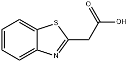 2-苯并噻唑乙酸 结构式