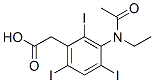 [3-(N-Ethylacetylamino)-2,4,6-triiodophenyl]acetic acid 结构式