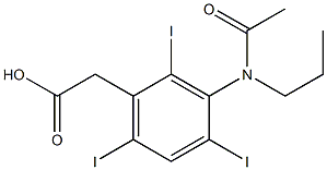 [2,4,6-Triiodo-3-(N-propylacetylamino)phenyl]acetic acid 结构式