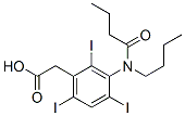 [3-(N-Butylbutyrylamino)-2,4,6-triiodophenyl]acetic acid 结构式