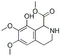 1,2,3,4-Tetrahydro-8-hydroxy-6,7-dimethoxy-1-methyl-1-isoquinolinecarboxylic acid 结构式