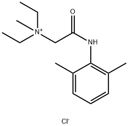 2-[(2,6-DIMETHYLPHENYL)AMINO]-N,N-DIETHYL-N-METHYL-2-OXOETHANAMINIUM IODIDE 结构式