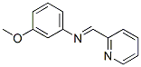 3-Methoxy-N-(2-pyridinylmethylene)benzenamine 结构式