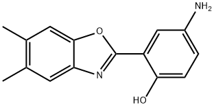 4-氨基-2-(5,6-二甲基苯并[D]噁唑-2-基)苯酚 结构式