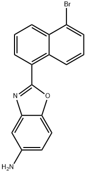 2-(5-溴萘-1-基)苯[D]噁唑-5-胺 结构式