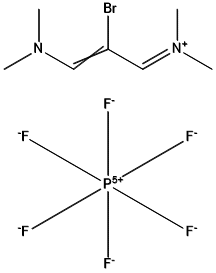 2 - 溴-1,3 - 二(二甲氨基)三亚甲六氟磷酸 结构式