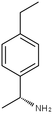 (AR)-4-乙基-A-甲基-苯甲胺 结构式