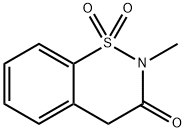 2-methyl-4-oxo-2H-1,2-benzothiazine-1,1-dioxide 结构式