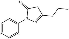 吡唑-5(4H)-酮,1-苯基-3-丙基- 结构式