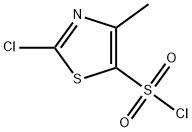 2-氯-4-甲基噻唑-5-磺酰氯 结构式