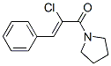 Pyrrolidine, 1-[(2Z)-2-chloro-1-oxo-3-phenyl-2-propenyl]- (9CI) 结构式